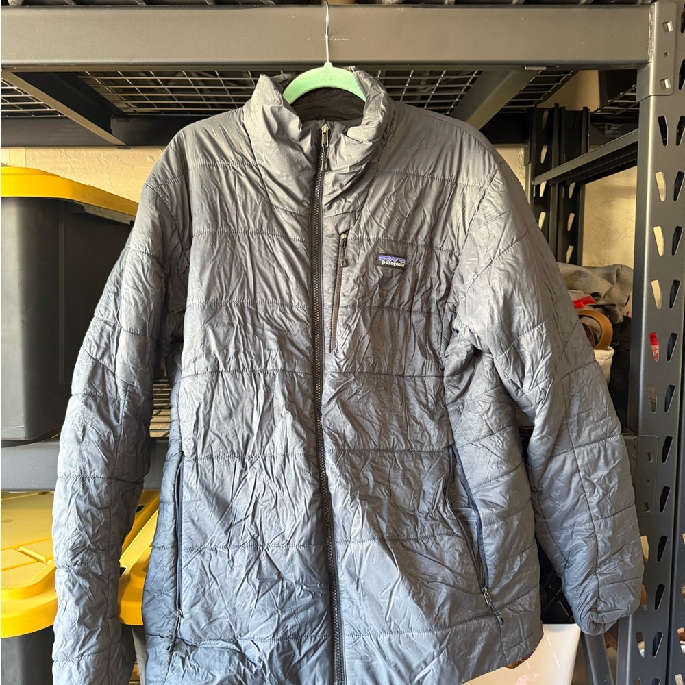Patagonia Men's Gray Blue Hyper Puffer jacket